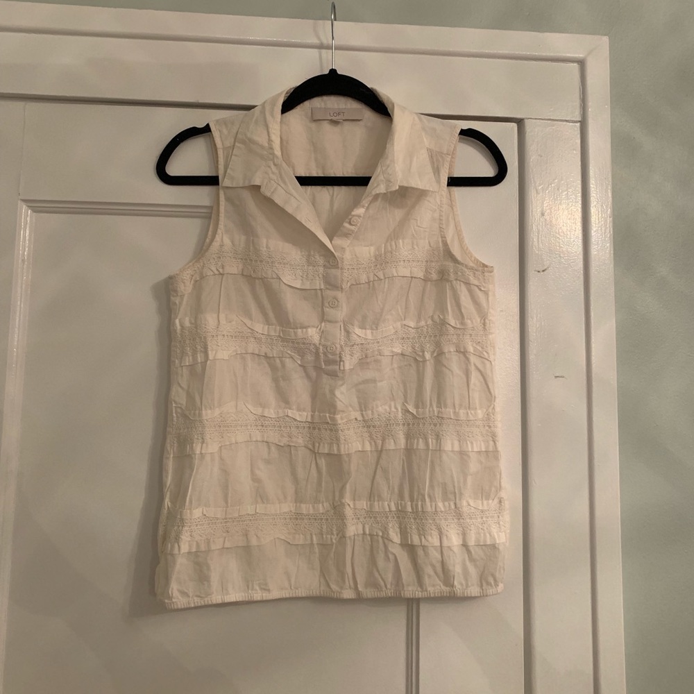 Collared tank top from Loft